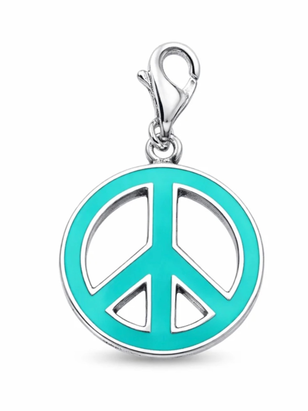 Thomas Sabo Sterling Silver Peace Sign Clip On Charm
